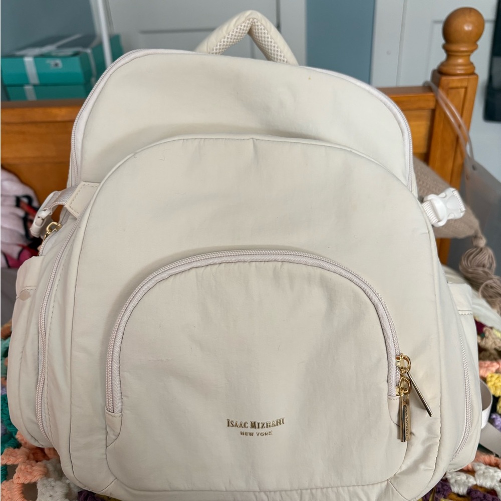 Isaac Mizrahi Off-White Backpack